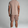 SikSilk - Brown Smart Cargo Shorts